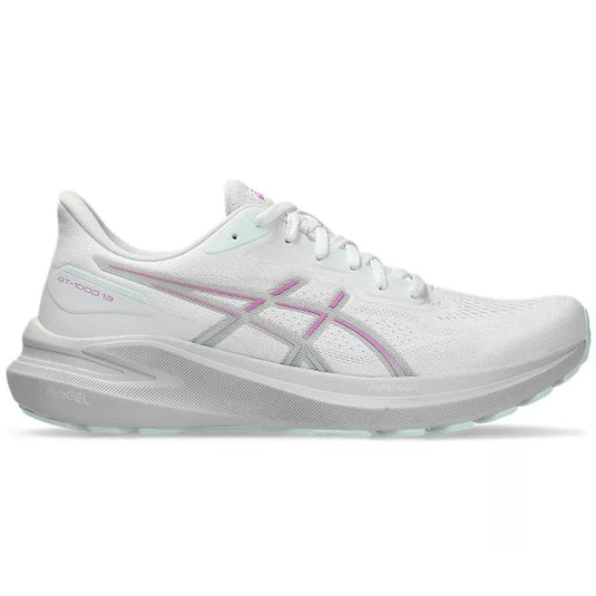 Women's Asics GT-1000 13, White/Lavender Glow, 10.5 B Medium - Skoutley Outdoors LLC