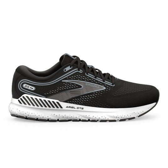 Women's Brooks Ariel GTS 23, Black/Grey/White, 13 2E Extra Wide - Skoutley Outdoors LLC