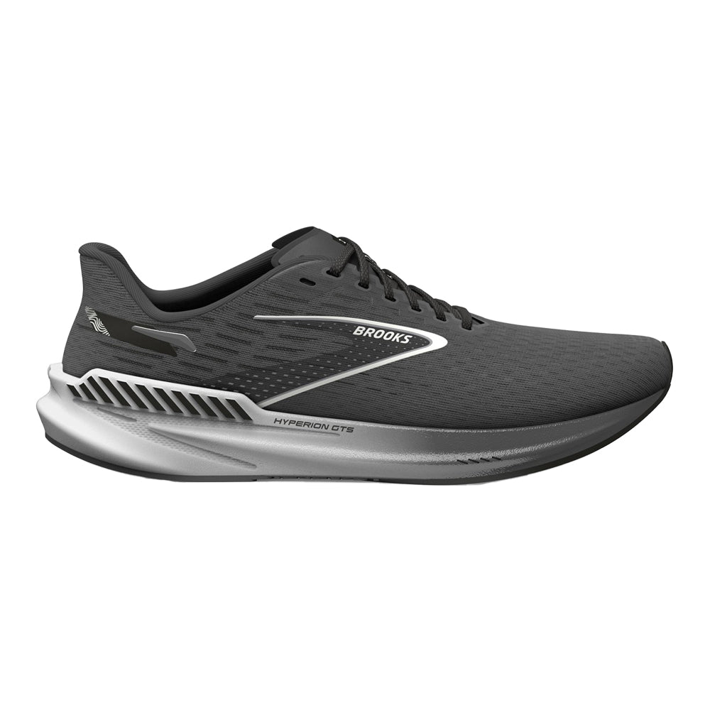 Women's Brooks Hyperion GTS, Gunmetal/Black/White, 11 B Medium - Skoutley Outdoors LLC
