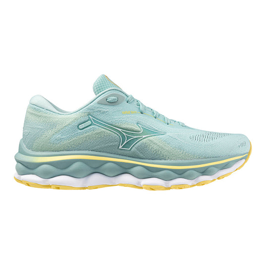 Women's Mizuno Wave Sky 7, Eggshell Blue-White, 7 B Medium - Skoutley Outdoors LLC