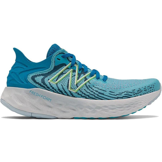 Women's New Balance Fresh Foam 1080 v11, Virtual Sky/Bleached Lime Glo, 5.5 B Medium - Skoutley Outdoors LLC