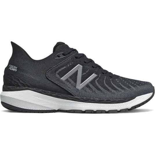 Women's New Balance Fresh Foam 860 v11, Black/White/Lead, 5 2A Narrow - Skoutley Outdoors LLC