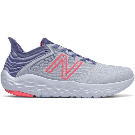 Women's New Balance Fresh Foam Beacon v3, Moon Dust/Magnetic Blue, 6.5 B Medium - Skoutley Outdoors LLC