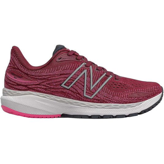 Women's New Balance Fresh Foam X 860v12, Garnet/Pink Glo, 7 2E Extra Wide - Skoutley Outdoors LLC
