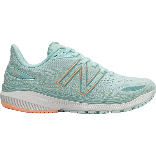 Women's New Balance Fresh Foam X 860v12, Pale Blue Chill/Light Mango, 5.5 2E Extra Wide - Skoutley Outdoors LLC