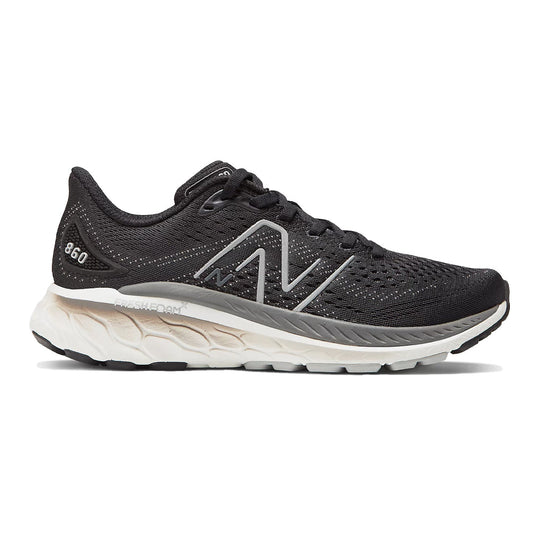 Women's New Balance Fresh Foam X 860v13, Black/Castlerock, 6 B Medium - Skoutley Outdoors LLC
