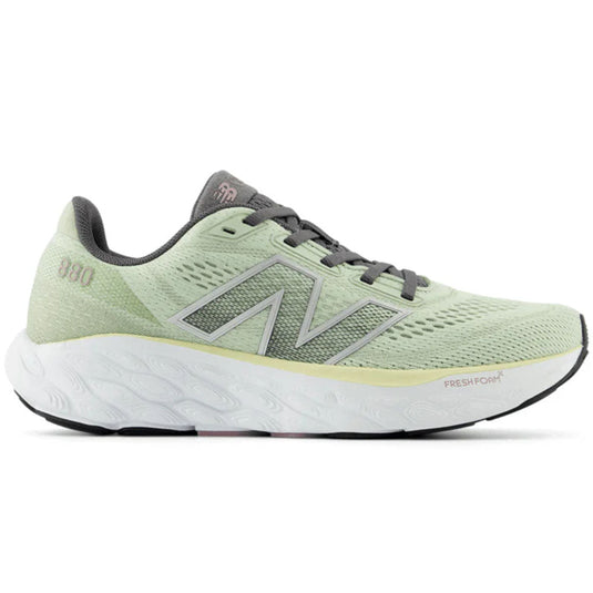 Women's New Balance Fresh Foam X 880v14, Natural Mint/Silver Metallic/Ice Wine, 7.5 2E Extra Wide - Skoutley Outdoors LLC