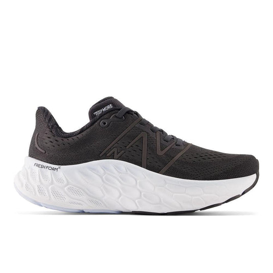 Women's New Balance Fresh Foam X More v4, Black, 10.5 D Wide - Skoutley Outdoors LLC