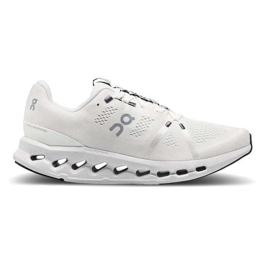 Women's On Cloudsurfer, White/Frost, 5 B Medium - Skoutley Outdoors LLC