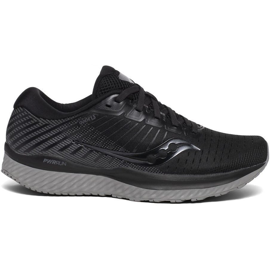 Women's Saucony Guide 13, Blackout, 6 D Wide - Skoutley Outdoors LLC