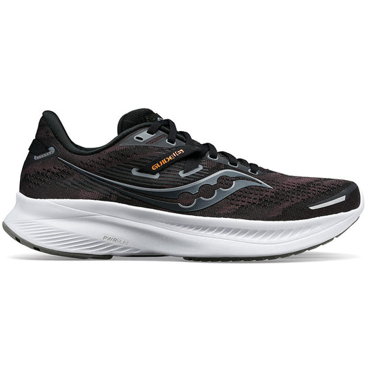 Women's Saucony Guide 16, Black/White, 5 B Medium - Skoutley Outdoors LLC