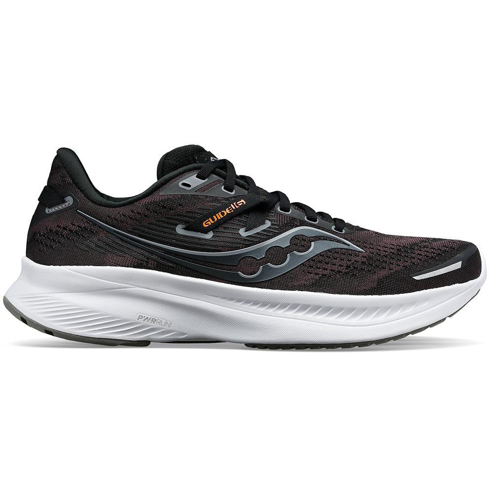 Women's Saucony Guide 16, Black/White, 6 B Medium - Skoutley Outdoors LLC