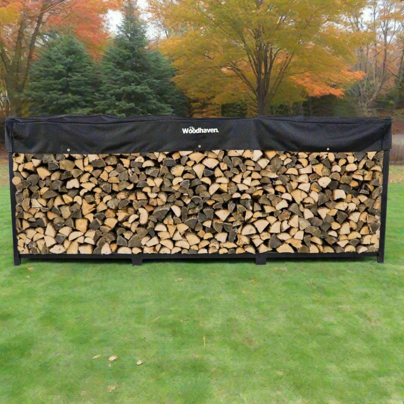 Load image into Gallery viewer, 12 ft Firewood Rack Holds 3/4 Cord Woodhaven