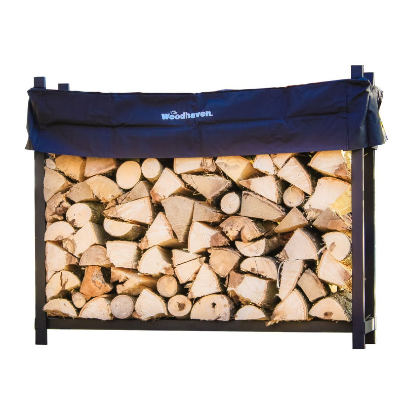 Load image into Gallery viewer, 5 ft Steel Firewood Rack Holds 1/4 Cord Plus Woodhaven