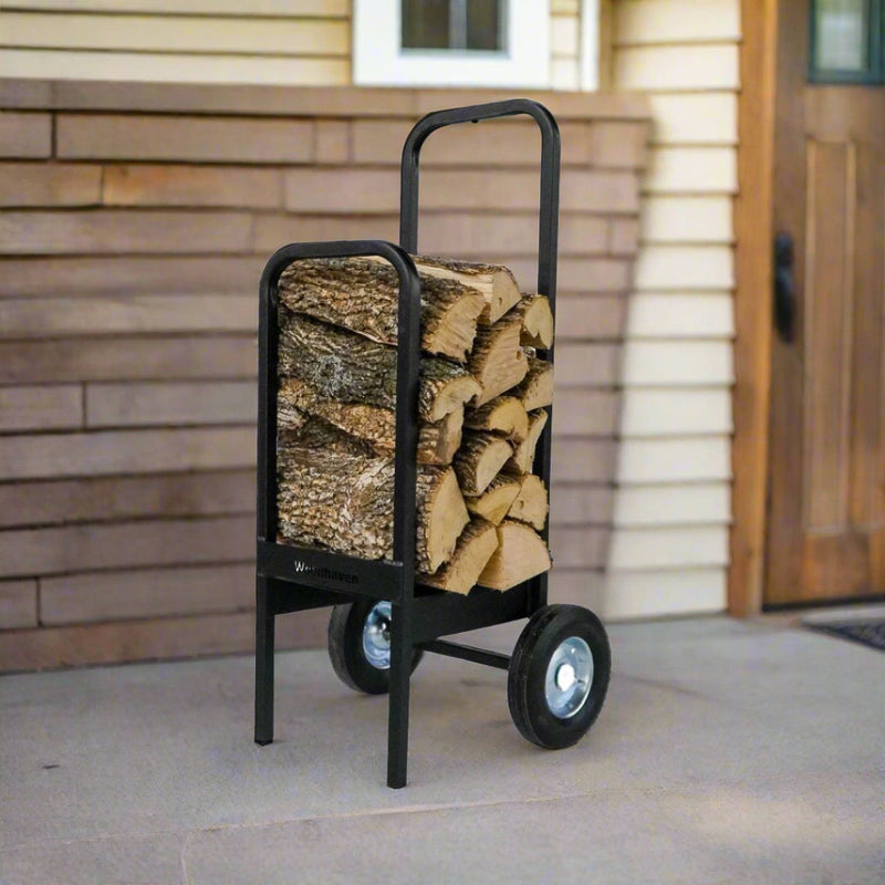 Load image into Gallery viewer, Firewood Cart 300 lb Capacity USA Made Steel Woodhaven