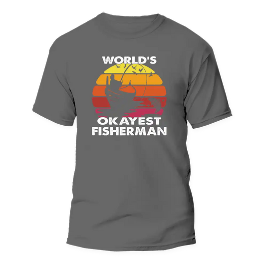 World's Okayest Fisherman Man T-Shirt