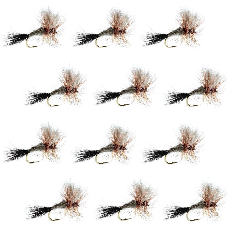 Load image into Gallery viewer, Ausable Wulff Classic Dry Fly 1 Dozen Flies Hook Size 12