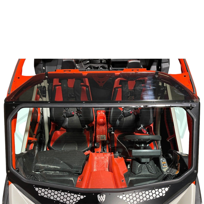 Load image into Gallery viewer, Moto Armor Maverick X3 Vented Full Glass Windshield