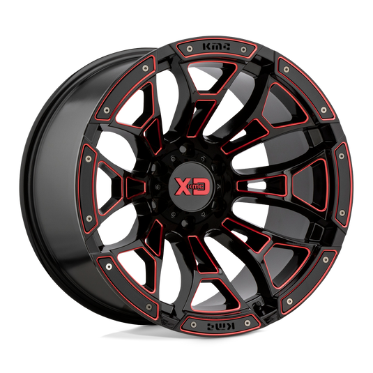 Xd Xd841 Boneyard Gloss Black Milled With Red Tint