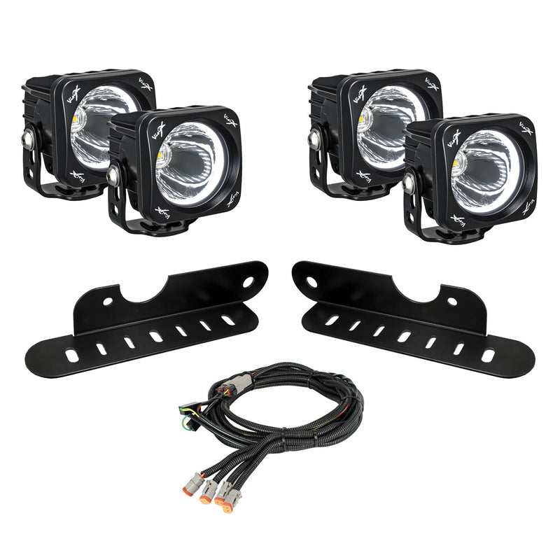 Load image into Gallery viewer, 2017-2020 Ford F-150 Raptor LED Halo Fog Light Kit With Optimus Halo Lights