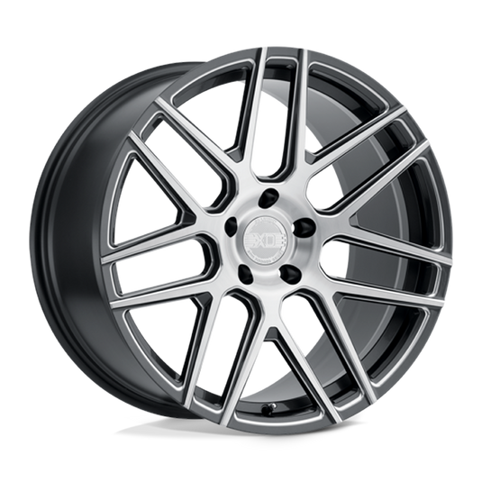 Xo Moscow Gl Gunmetal W/ Milled Spoke & Brush Silver Face