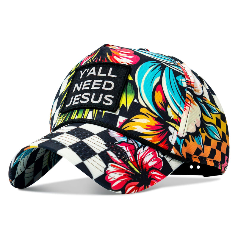 Load image into Gallery viewer, Y'all Need Jesus Patch Weekender Snapback