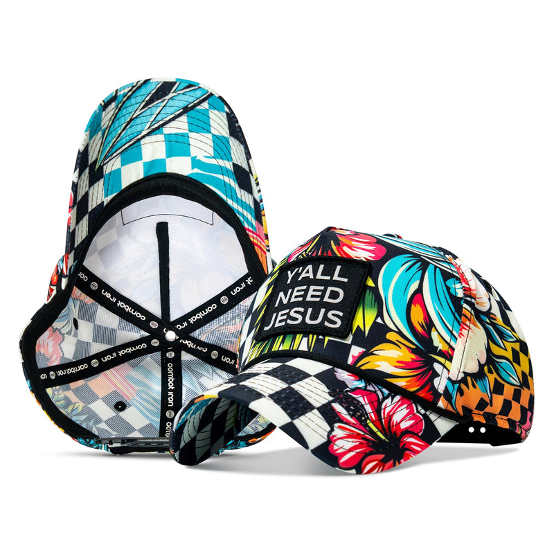 Load image into Gallery viewer, Y'all Need Jesus Patch Weekender Snapback