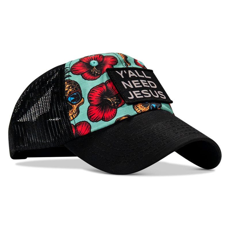 Load image into Gallery viewer, Y'all Need Jesus Patch Tactical Ripstop Mesh Snapback Hat