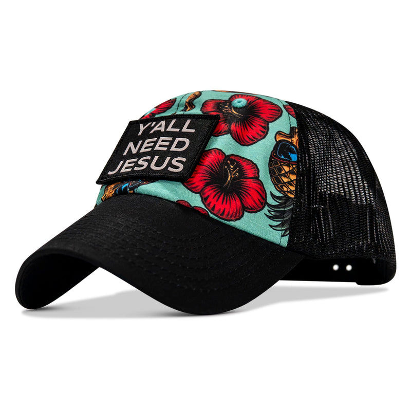 Load image into Gallery viewer, Y'all Need Jesus Patch Tactical Ripstop Mesh Snapback Hat