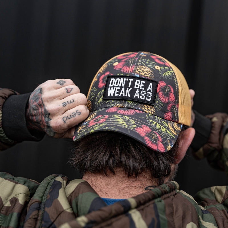 Load image into Gallery viewer, Don't Be A Weak Ass Patch Tactical Ripstop Mesh Snapback Hat