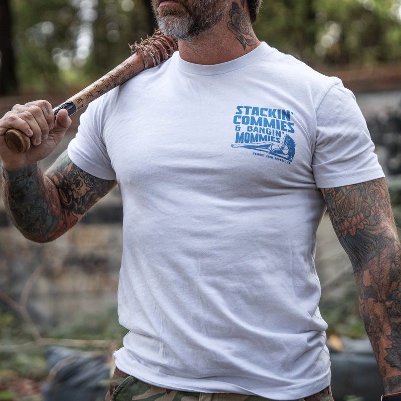 Load image into Gallery viewer, Stackin' Commies & Bangin' Mommies Men's T-Shirt