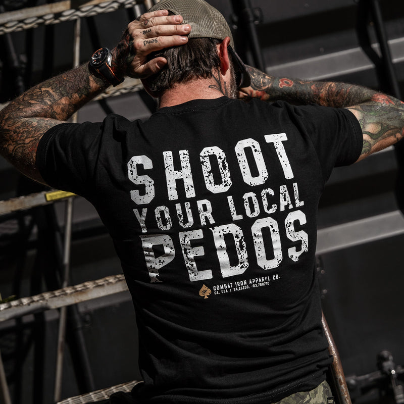 Load image into Gallery viewer, Shoot Your Local Pedos Men's T-Shirt