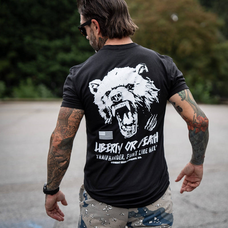 Load image into Gallery viewer, Liberty Or Death Fight Like Hell Men's T-Shirt