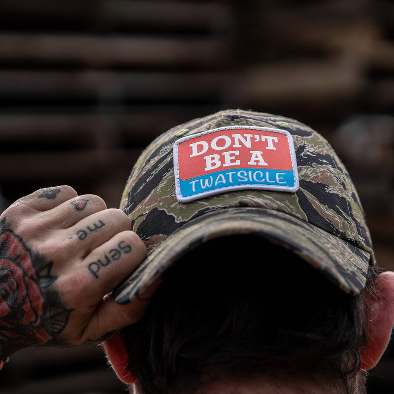 Load image into Gallery viewer, Don't Be A Twatsicle Patch Ripstop Mesh Snapback Hat