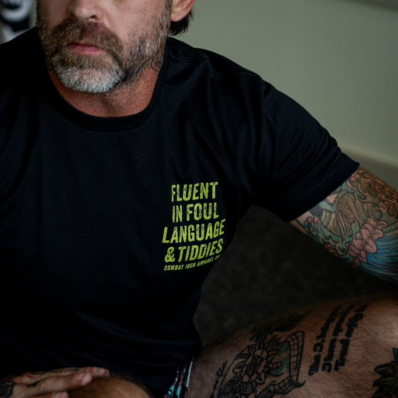 Load image into Gallery viewer, Fluent In Foul Language and Tiddies Men's T-Shirt