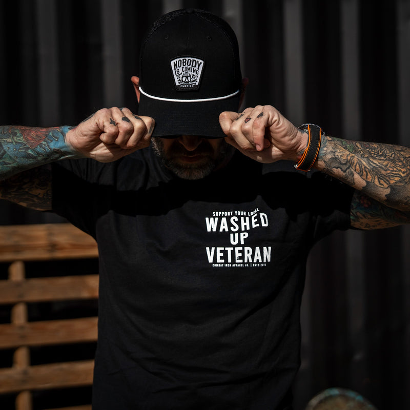 Load image into Gallery viewer, Nobody Is Coming To Save You Skull Patch Rope Snapback