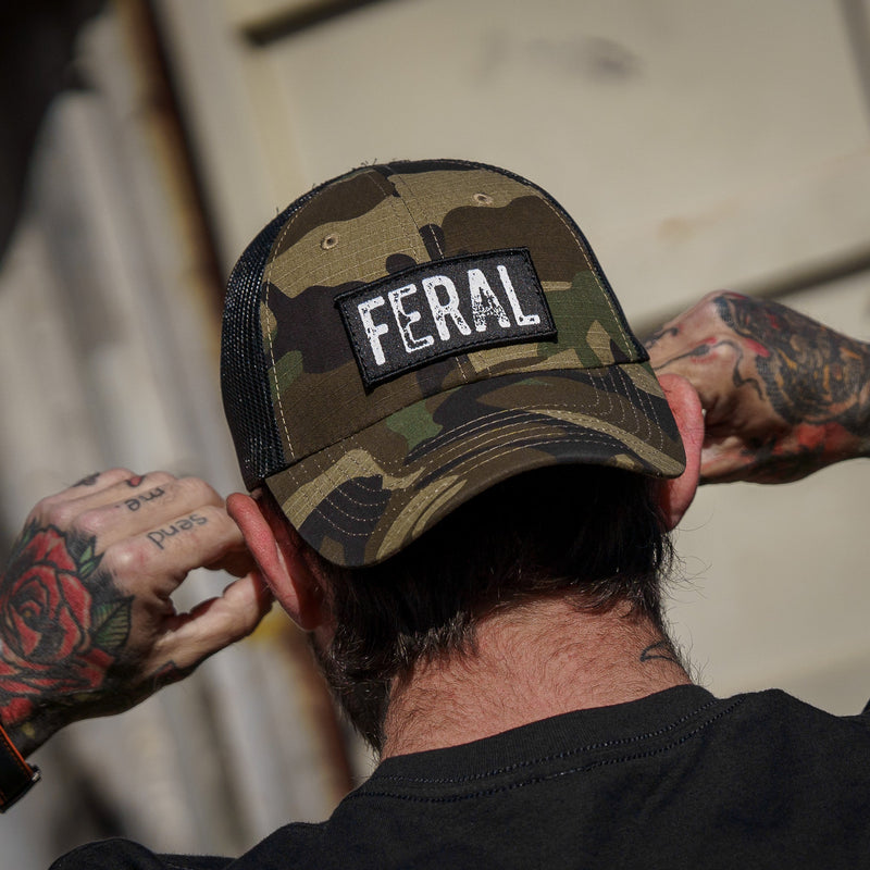 Load image into Gallery viewer, Feral Patch RipStop Tactical Mesh Snapback Hat