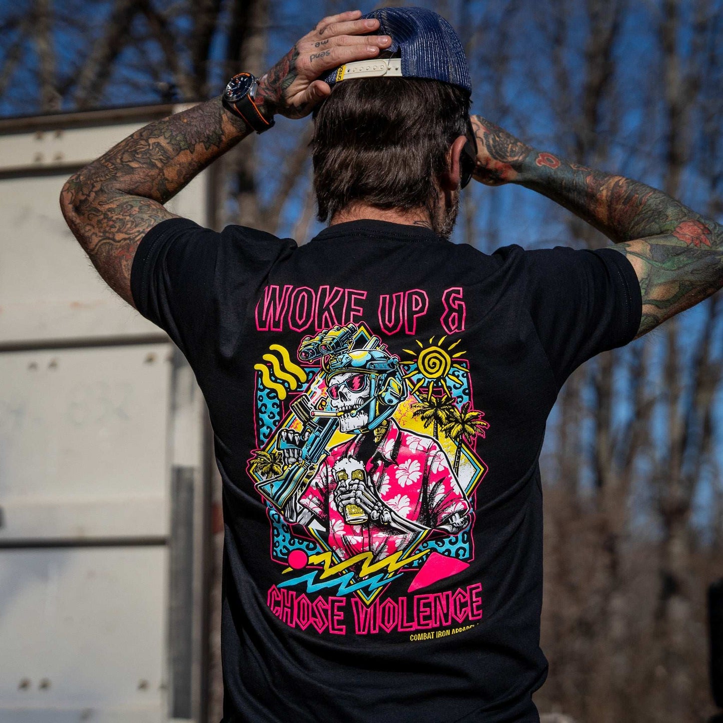 Woke Up & Chose Violence Men's T-Shirt