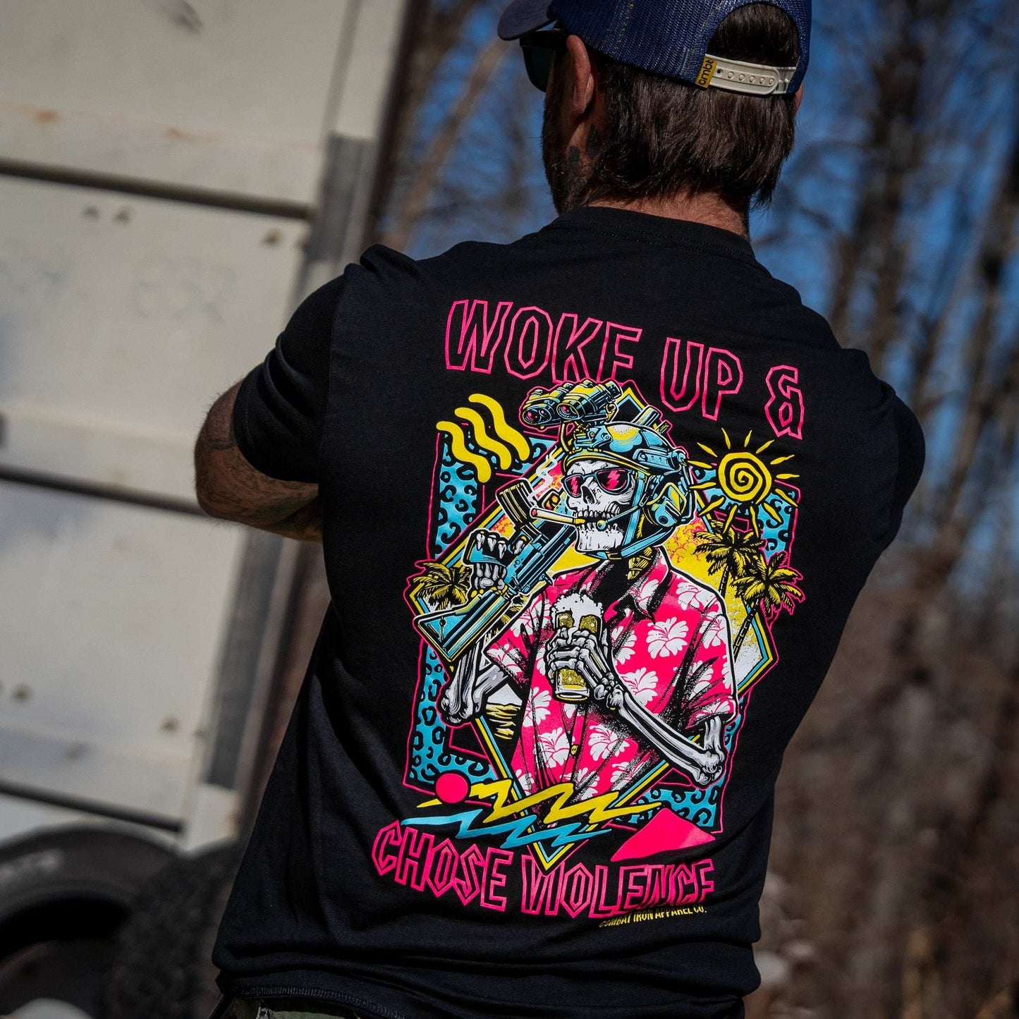 Woke Up & Chose Violence Men's T-Shirt