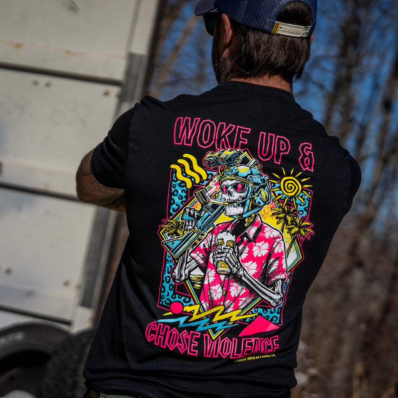 Load image into Gallery viewer, Woke Up & Chose Violence Men's T-Shirt
