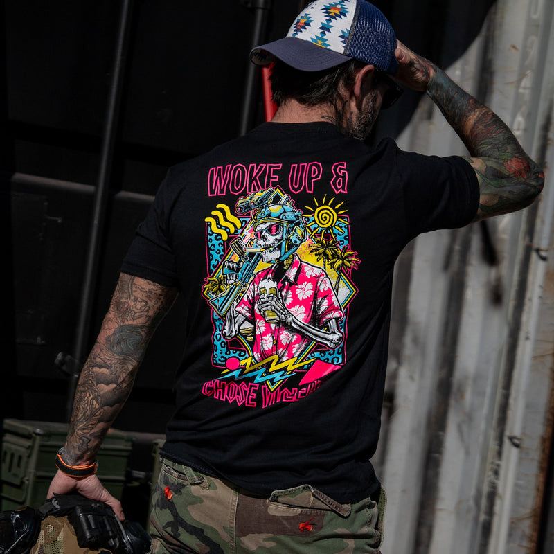 Load image into Gallery viewer, Woke Up & Chose Violence Men's T-Shirt
