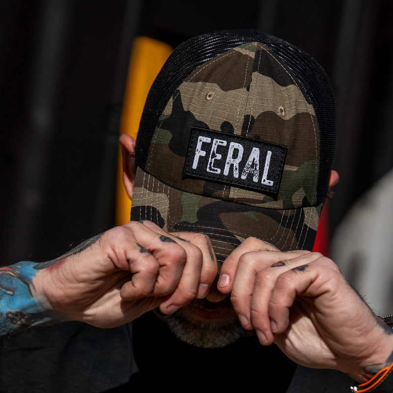 Load image into Gallery viewer, Feral Patch RipStop Tactical Mesh Snapback Hat