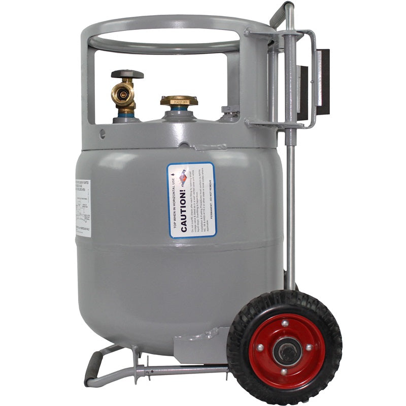 Load image into Gallery viewer, Flame King 20lb Horizontal & Vertical Propane Cylinder Gauge OPD & Wheels