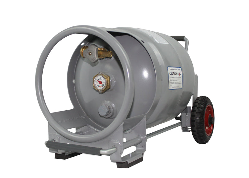Load image into Gallery viewer, Flame King 20lb Horizontal & Vertical Propane Cylinder Gauge OPD & Wheels