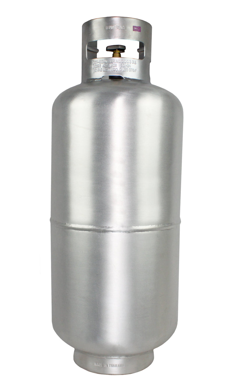 Load image into Gallery viewer, Flame King Lightweight Aluminum 40lb Propane Tank Cylinder Premium OPD Valve