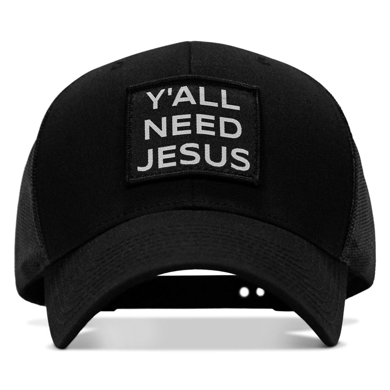 Load image into Gallery viewer, Y'all Need Jesus Patch Snapback Hat
