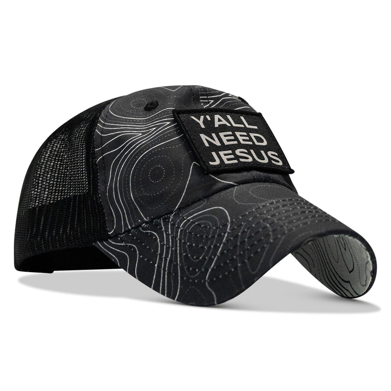 Load image into Gallery viewer, Y'all Need Jesus Patch Tactical Ripstop Mesh Snapback Hat