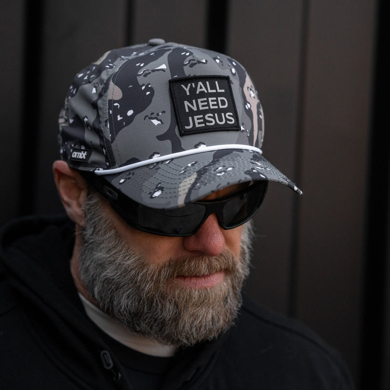 Load image into Gallery viewer, Y'all Need Jesus Patch Weekender Snapback