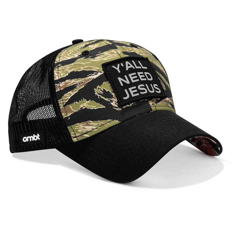 Load image into Gallery viewer, Y'all Need Jesus Patch Original Ripstop Snapback Hat