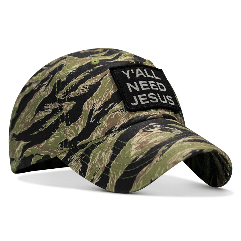 Load image into Gallery viewer, Y'all Need Jesus Patch Tactical Ripstop Mesh Snapback Hat